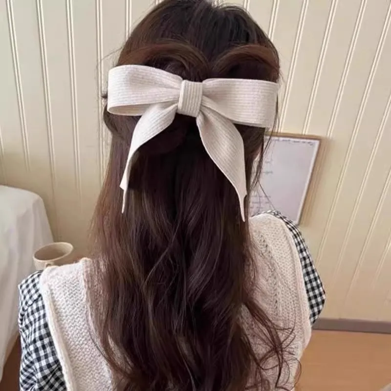 Water Jade Fabric Hair Clips Women's-4