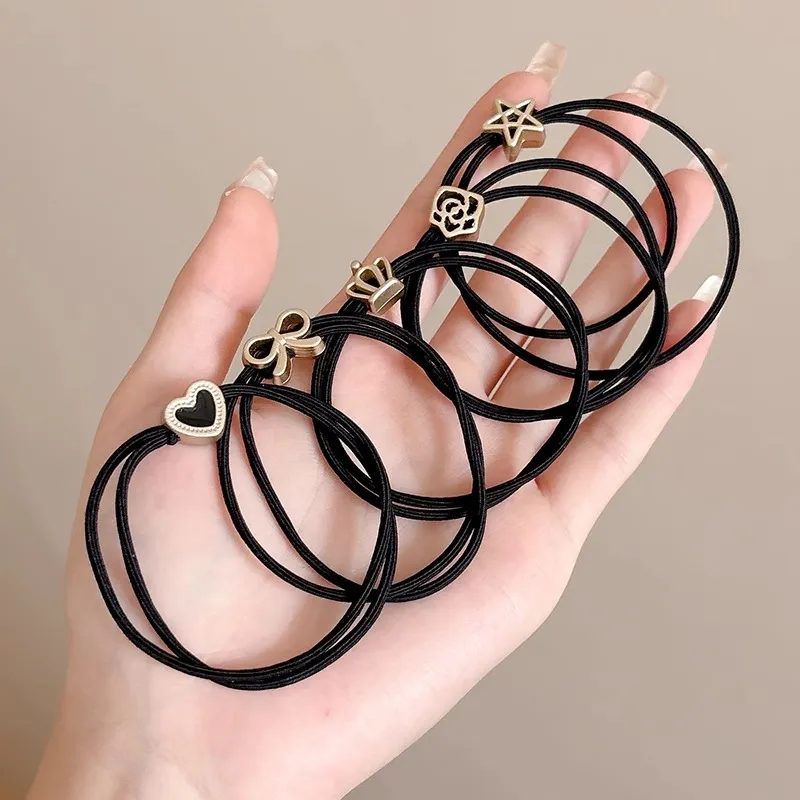 Water Jade Rubber Band Hair Tie Women's-4