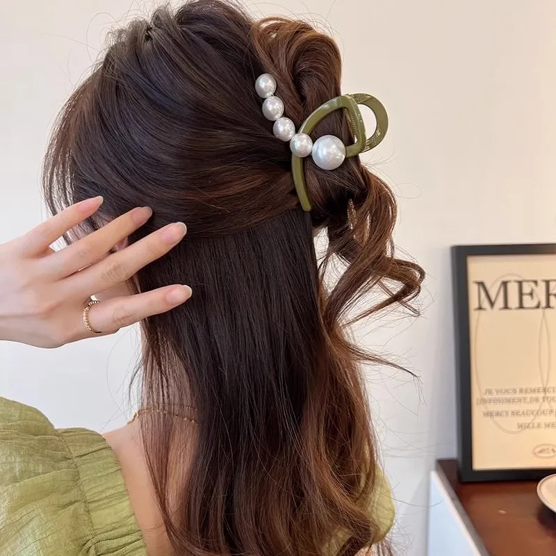 Water jade Hair Clips Women's-3