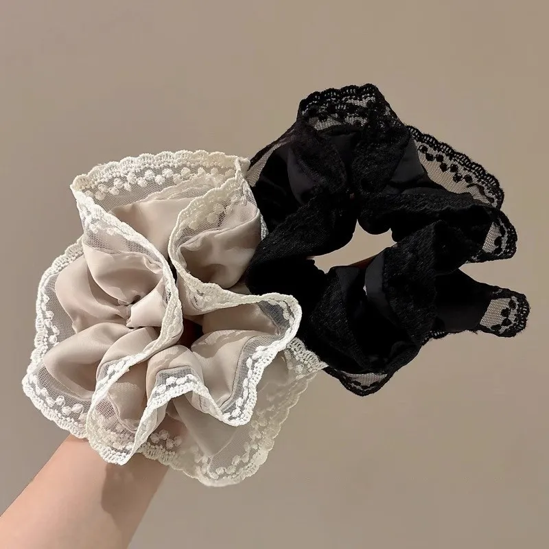 Water Jade Fabric Hair Tie Women's-4