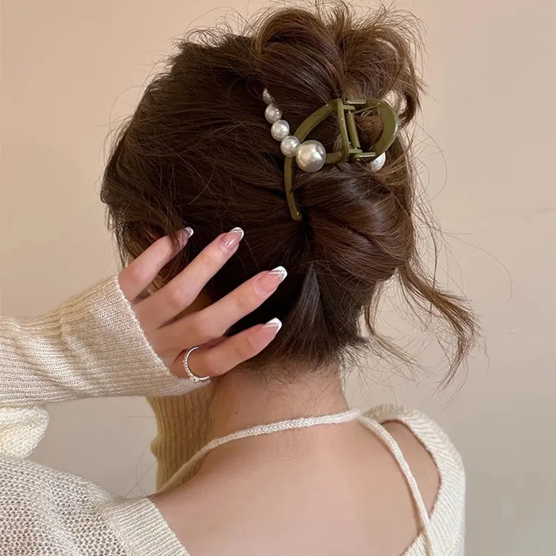 Water jade Hair Clips Women's-5