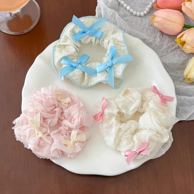 Water Jade Fabric Hair Tie Women's-2