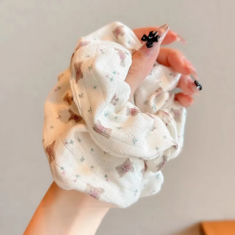 Water Jade Fabric Hair Tie Women's-2