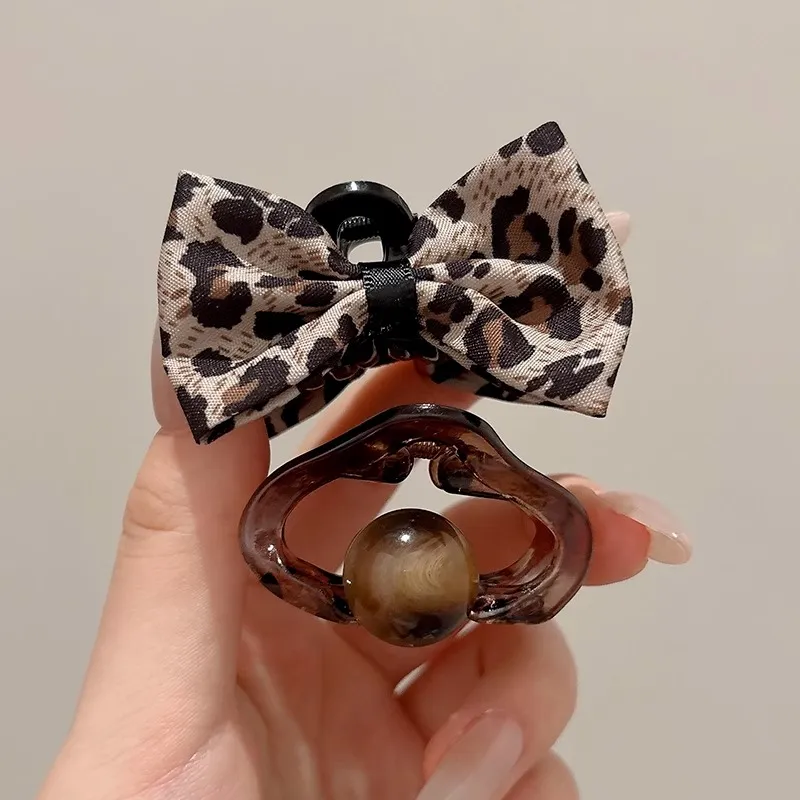 Water Jade Acrylic Hair Clips Women's-4