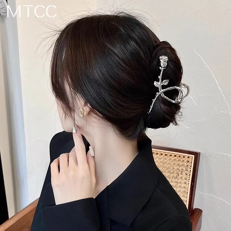 Water jade Hair Clips Women's-3