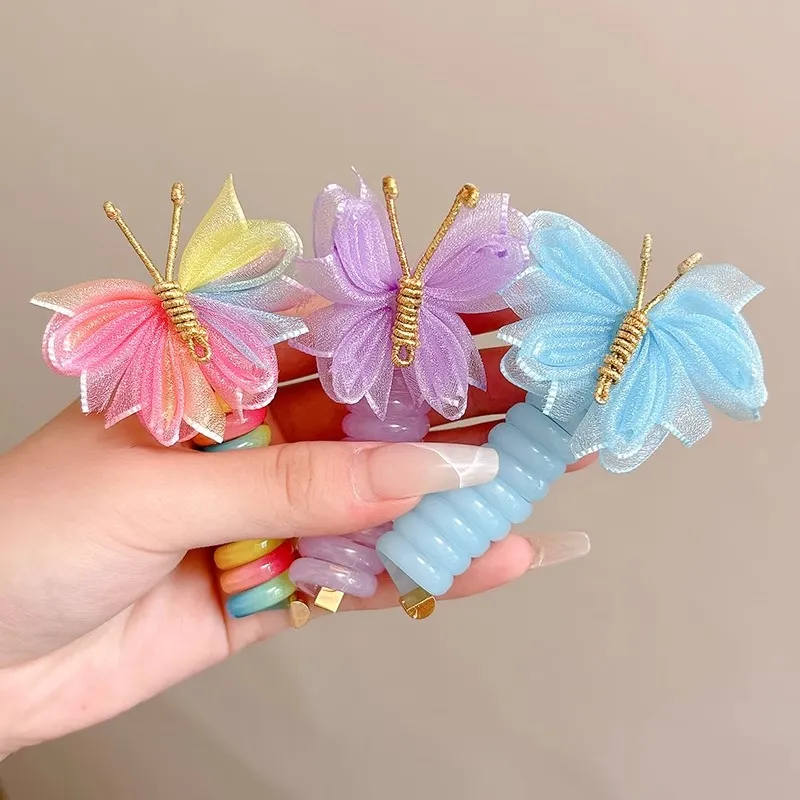 Water jade Hair Ties Women's-5