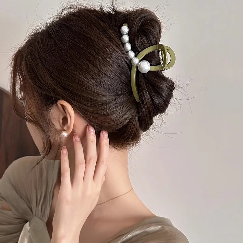 Water jade Hair Clips Women's-4