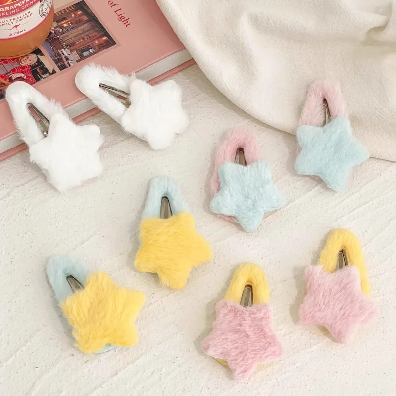 Water Jade Fabric Hair Clips Women's-1