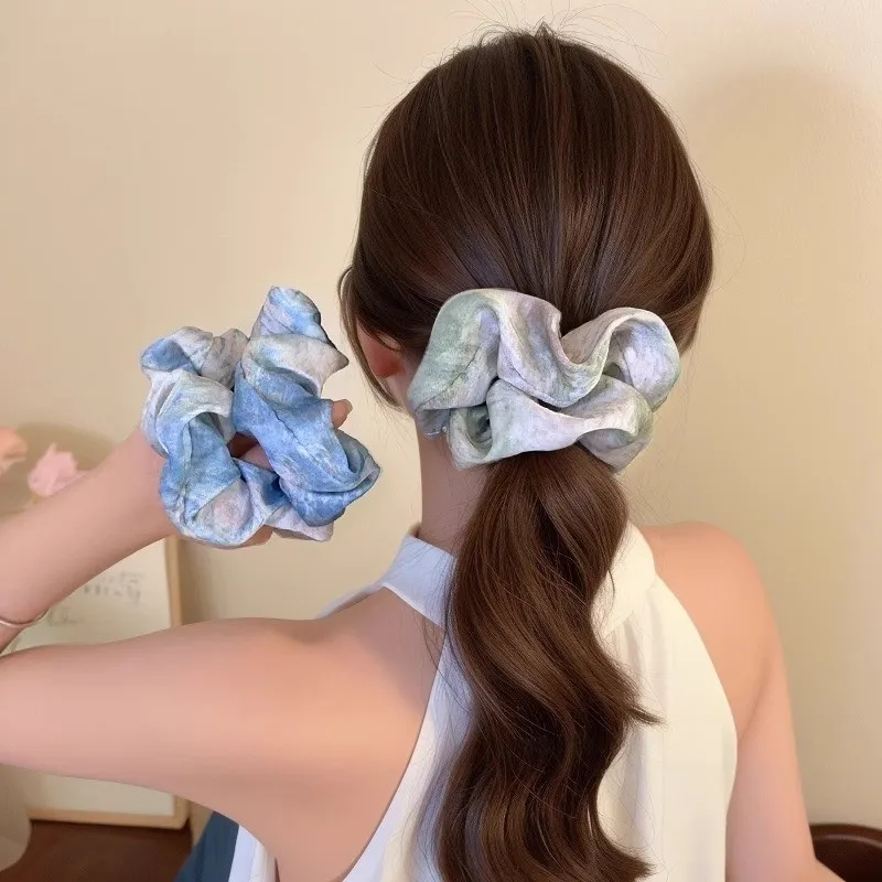 Water Jade Rubber Band Hair Tie Women's-1