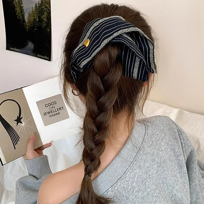 Water Jade Fabric Hair Tie Women's-4