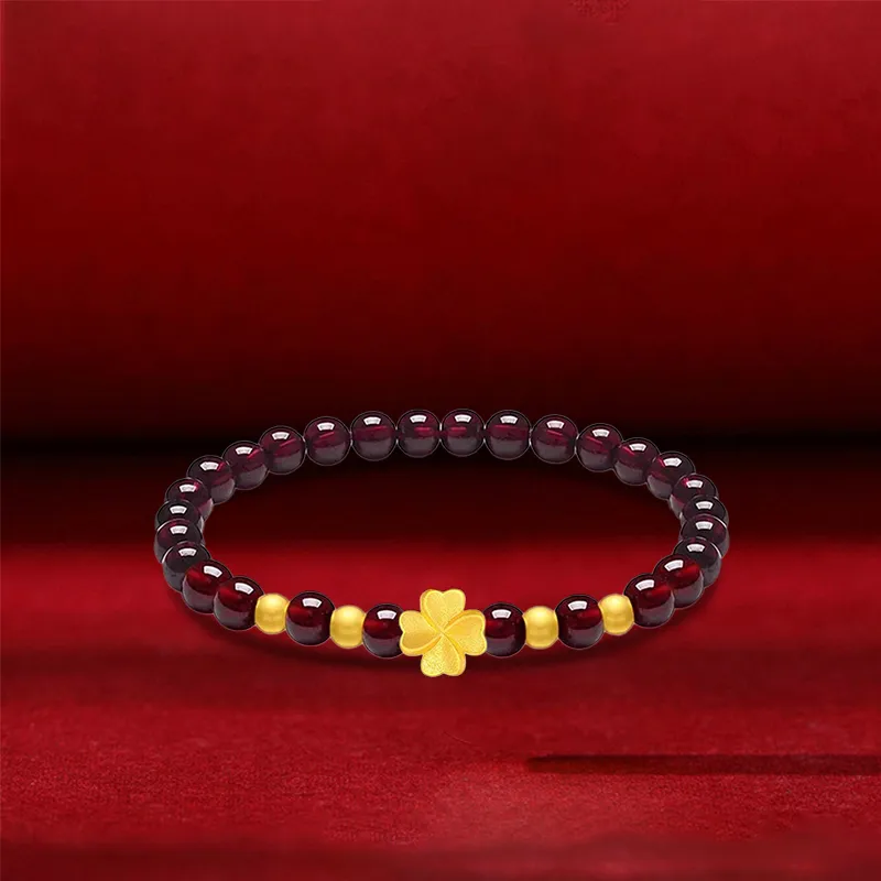 HAPPY BEAN Gold Bracelet Women's-4