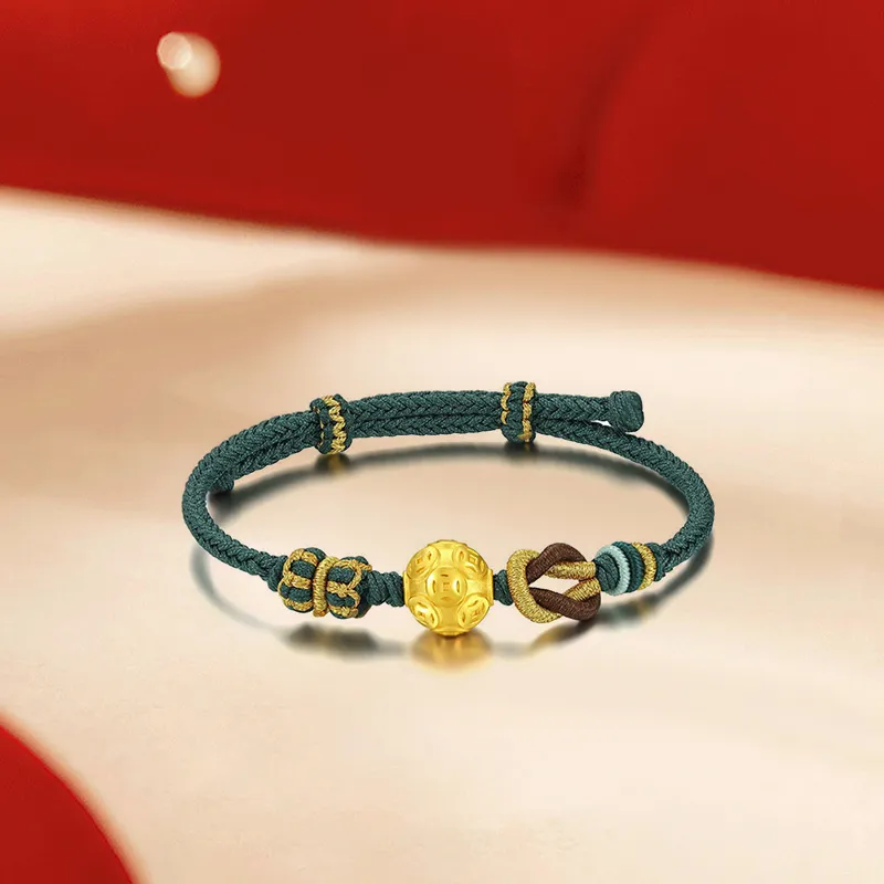 HAPPY BEAN Gold Bracelet Unisex-4