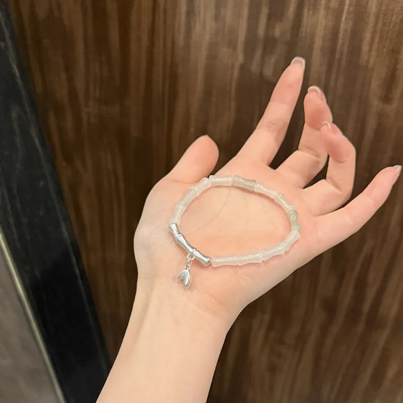 HAPPY BEAN Tianshan Jade Bracelets Unisex-2