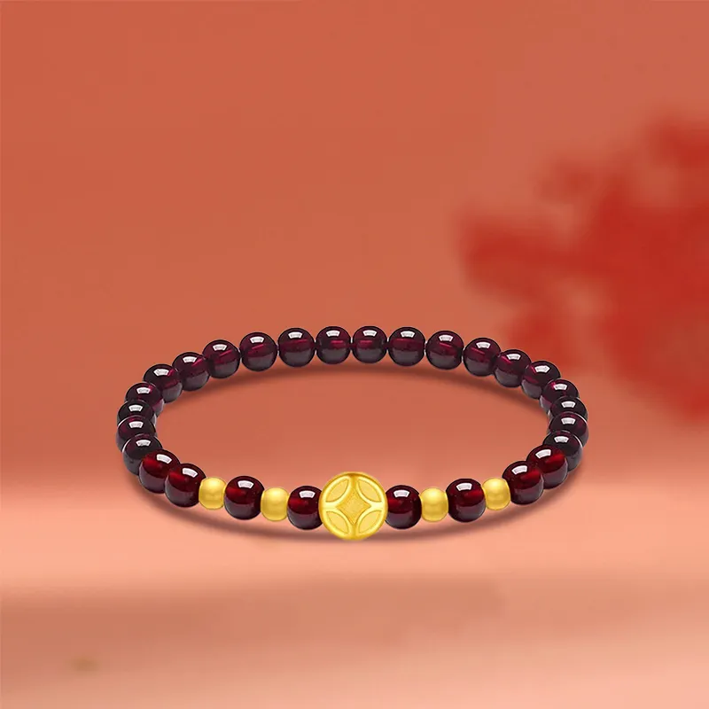 HAPPY BEAN Gold Bracelet Women's-2