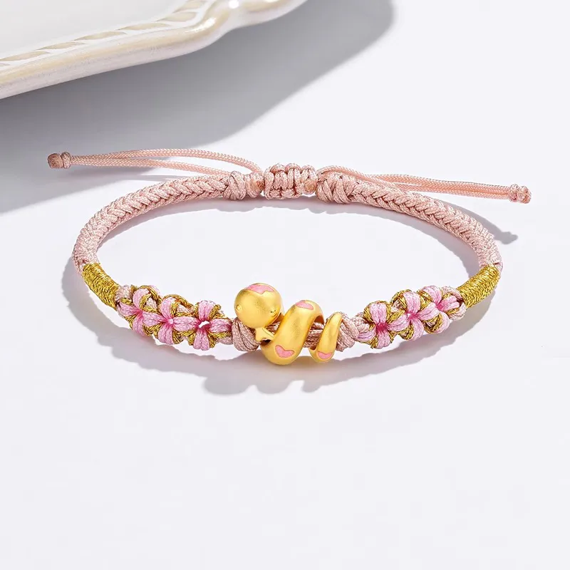 HAPPY BEAN Gold Bracelet Women's-4