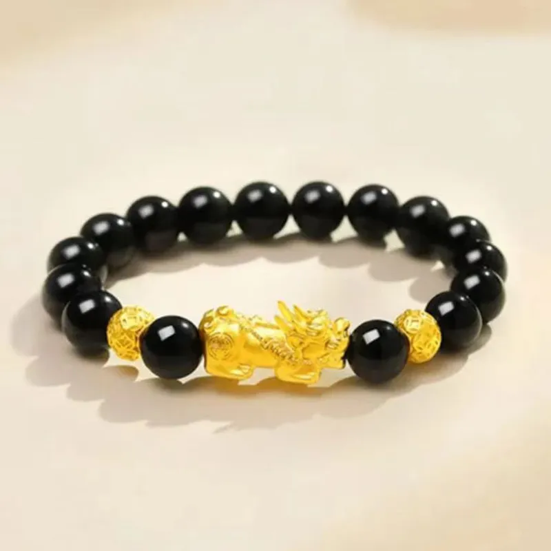 HAPPY BEAN Gold Bracelet Unisex-4