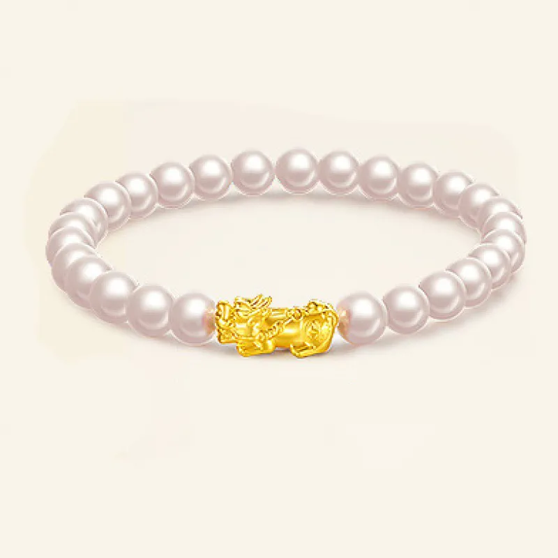 HAPPY BEAN Gold Bracelet Women's-2
