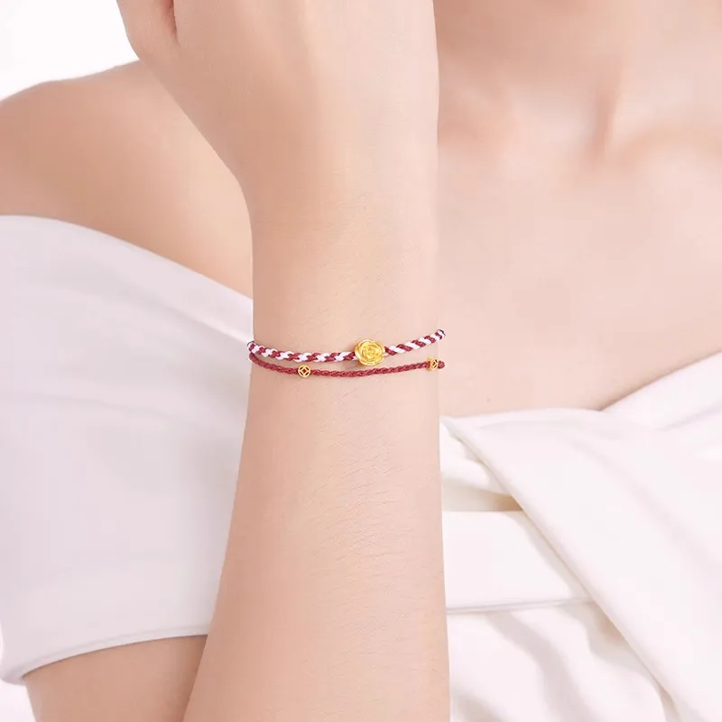 HAPPY BEAN Gold Bracelet Women's-1