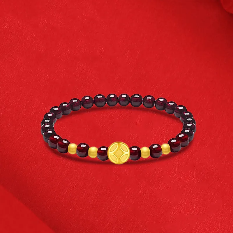 HAPPY BEAN Gold Bracelet Women's-3