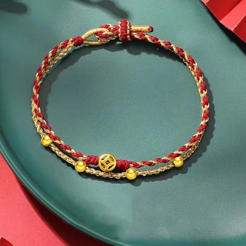 HAPPY BEAN Gold Bracelet Women's-4