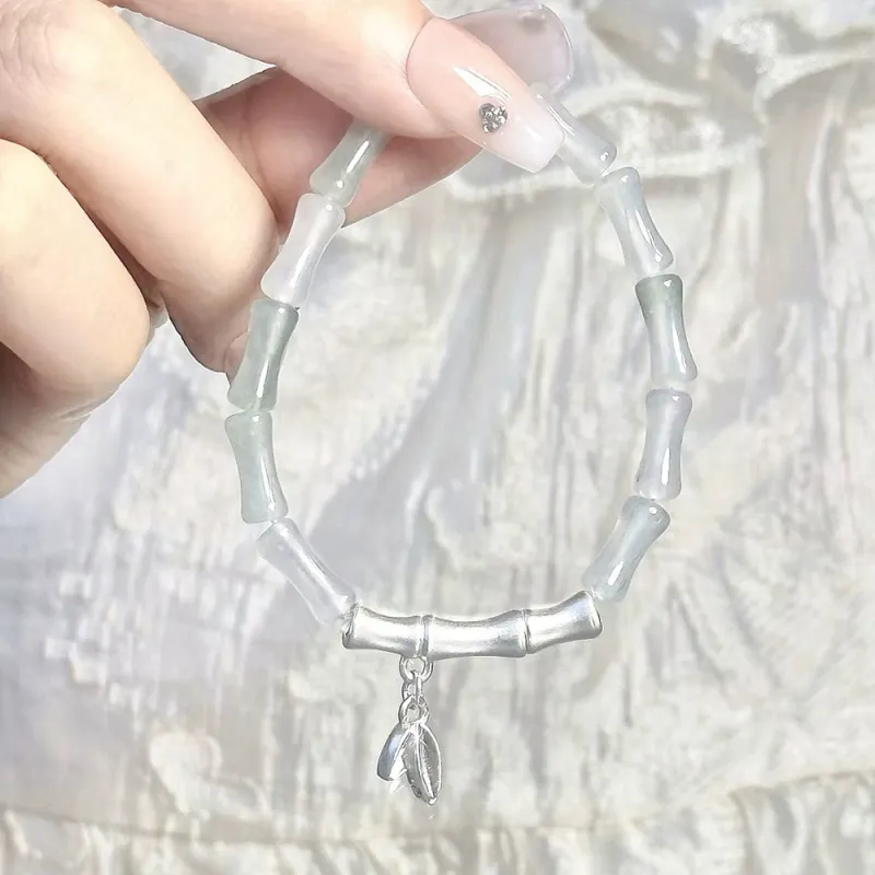 HAPPY BEAN Tianshan Jade Bracelets Unisex-4