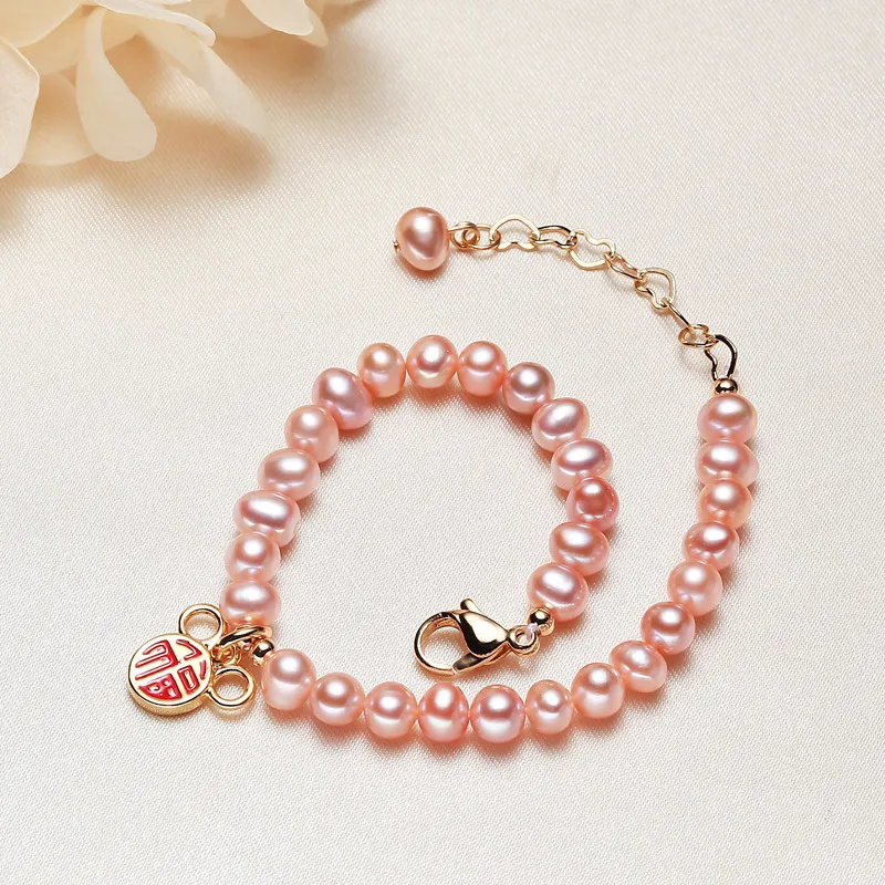HAPPY BEAN Freshwater Pearl Bracelets Women's-3