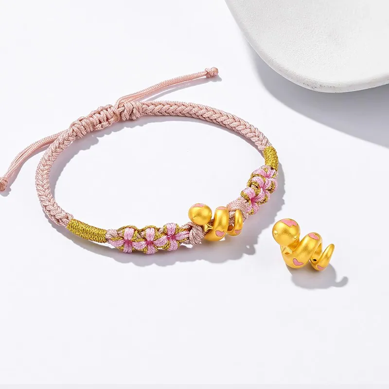 HAPPY BEAN Gold Bracelet Women's-2