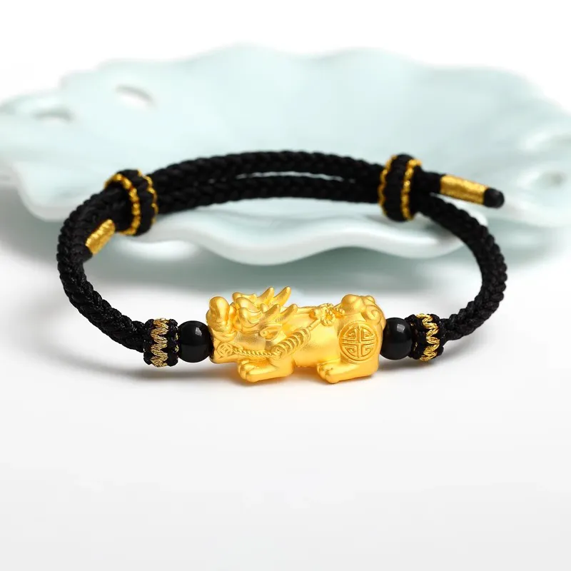HAPPY BEAN Gold Bracelet Unisex-2