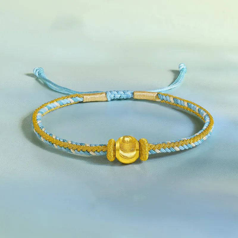 HAPPY BEAN Gold Bracelet Unisex-3
