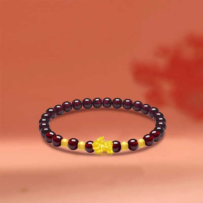 HAPPY BEAN Gold Bracelet Women's-4