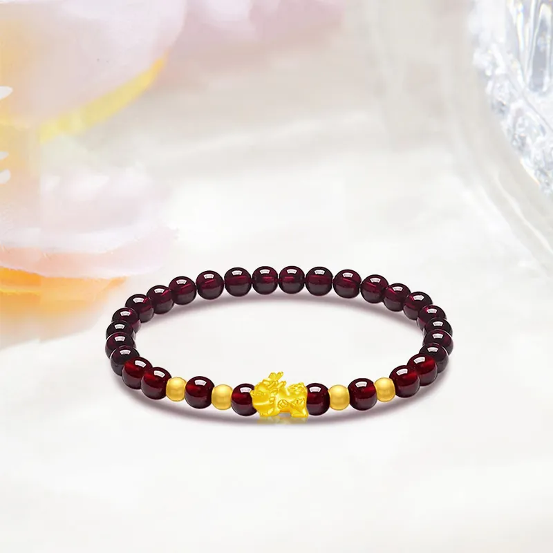 HAPPY BEAN Gold Bracelet Women's-2