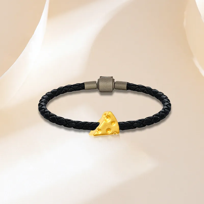 HAPPY BEAN Gold Bracelet Unisex-4