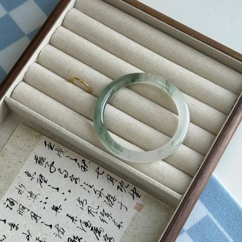 HAPPY BEAN Tianshan Jade Bangles Women's