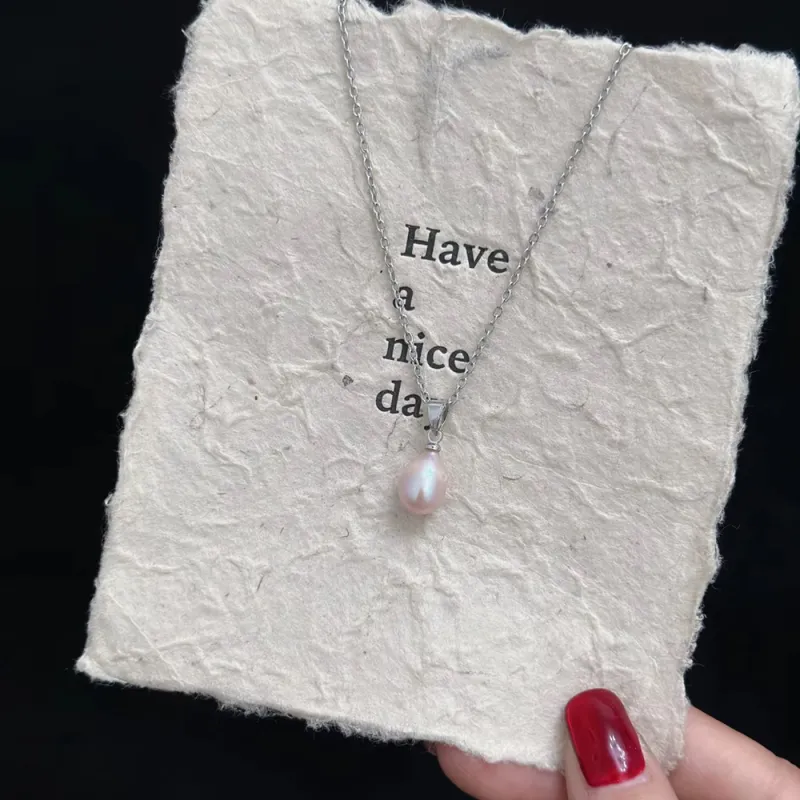 HAPPY BEAN Pearl Necklaces Women's-15