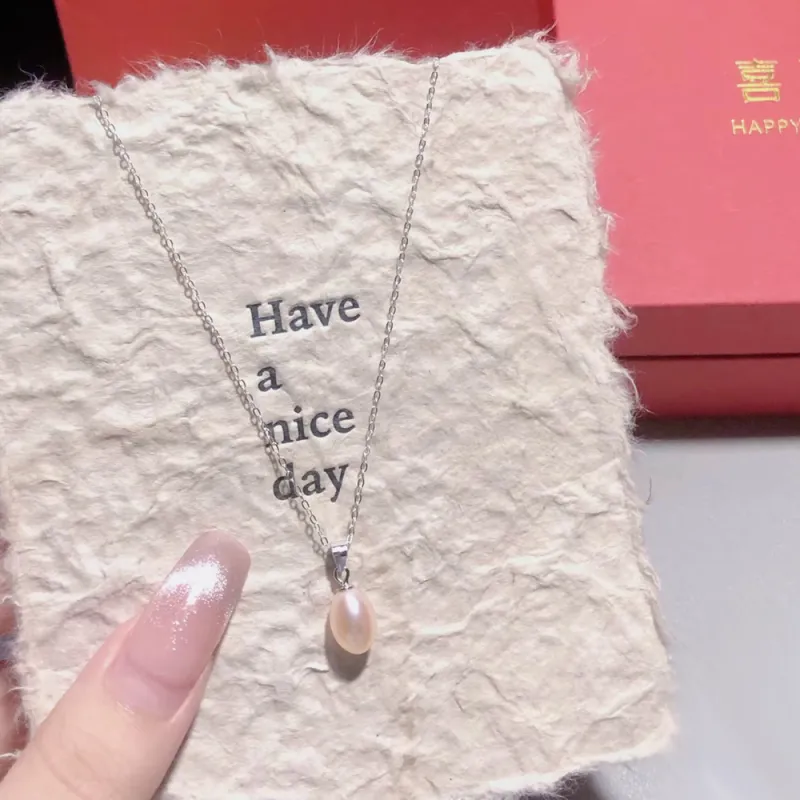 HAPPY BEAN Pearl Necklaces Women's-10