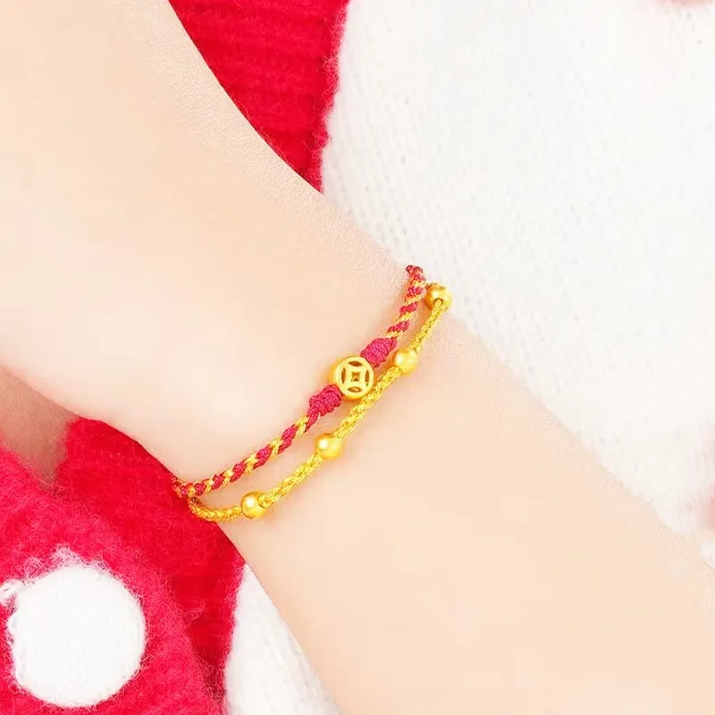 HAPPY BEAN Gold Bracelet Women's-1