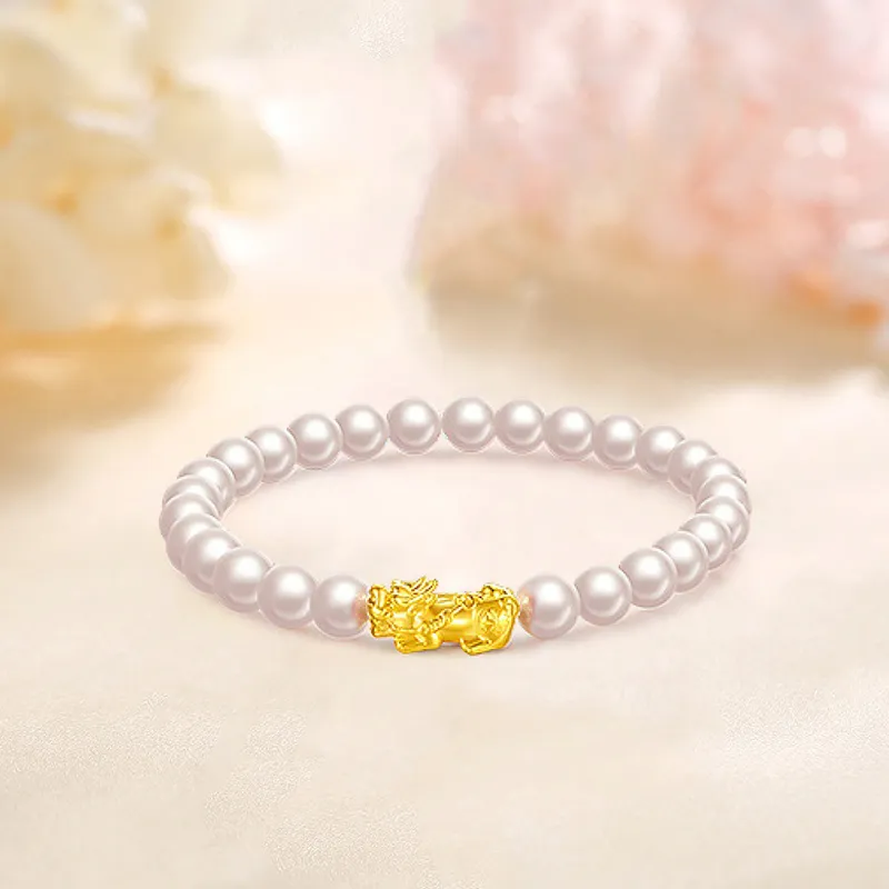HAPPY BEAN Gold Bracelet Women's-3