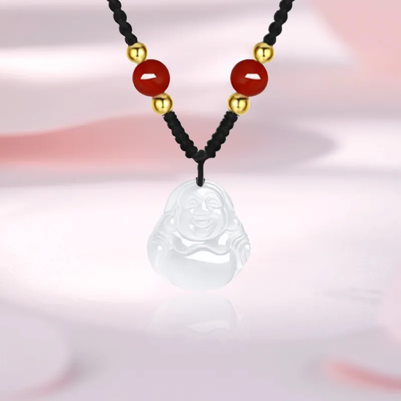 HAPPY BEAN Chalcedony Necklaces Women's-1