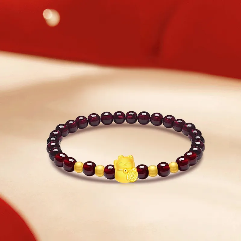 HAPPY BEAN Gold Bracelet Women's-1