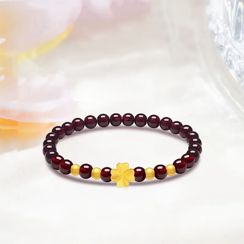 HAPPY BEAN Gold Bracelet Women's-2