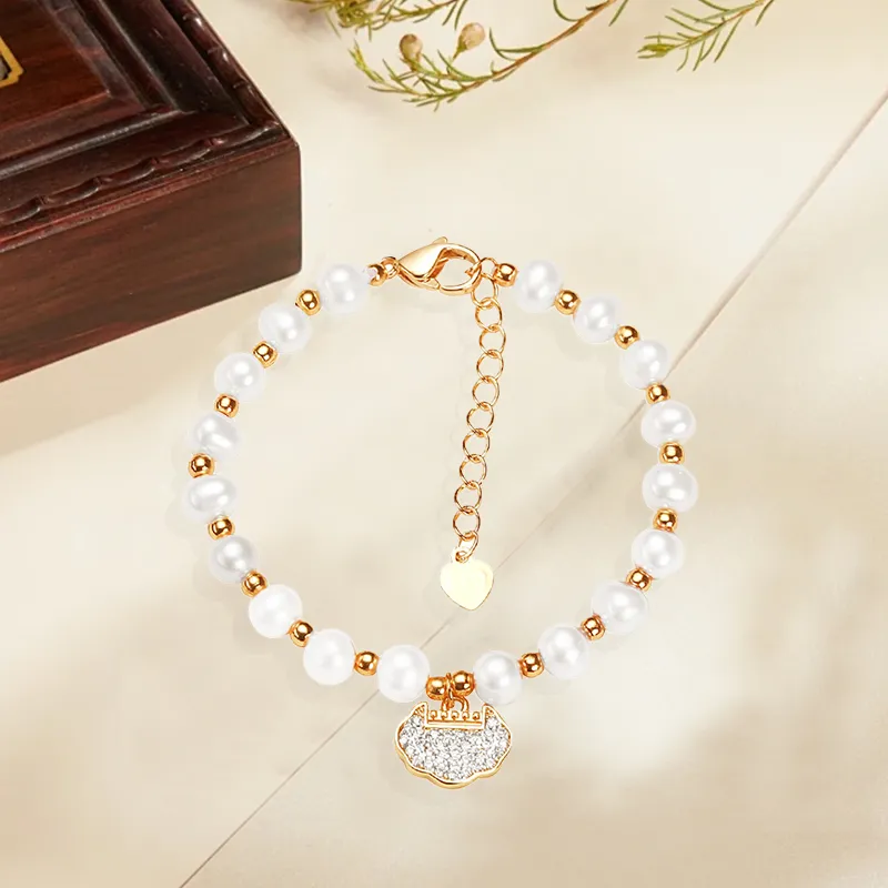 HAPPY BEAN Freshwater Pearl Bracelets Women's-2