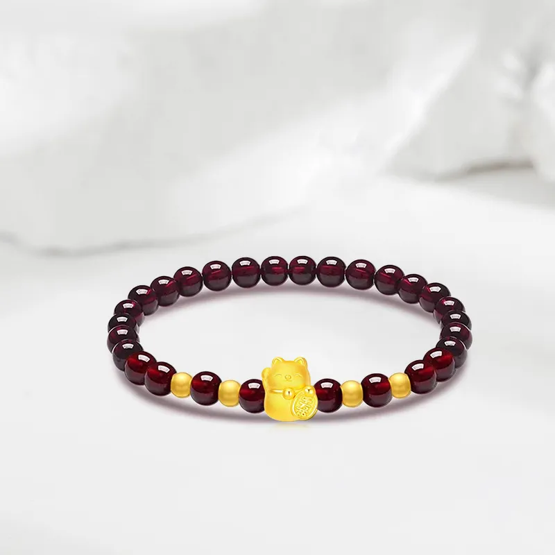 HAPPY BEAN Gold Bracelet Women's-2