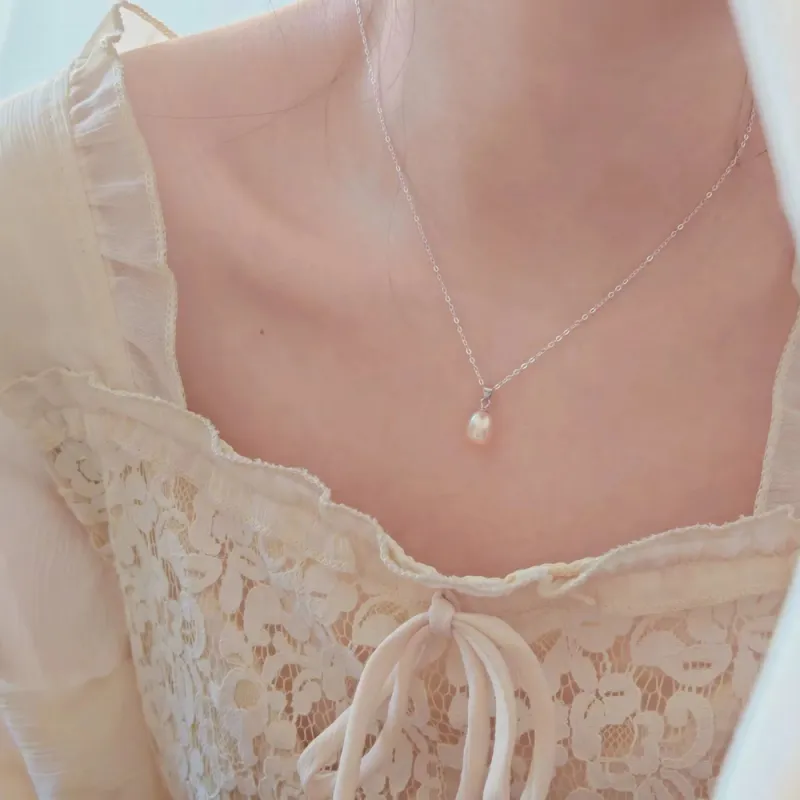 HAPPY BEAN Pearl Necklaces Women's-9