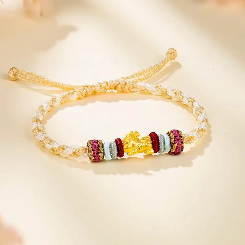 HAPPY BEAN Gold Bracelet Unisex-2