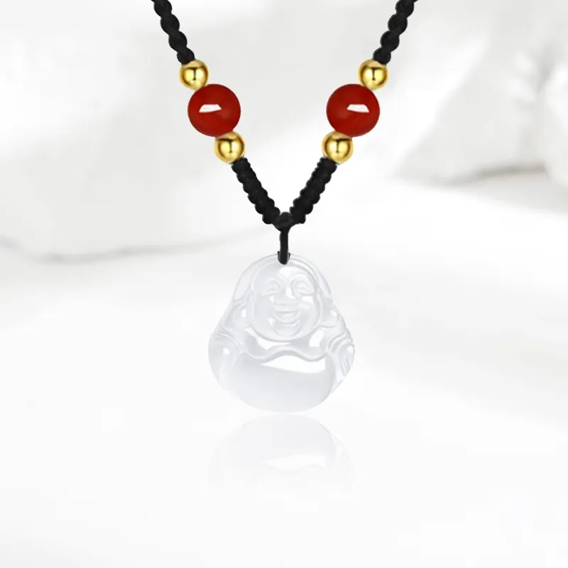 HAPPY BEAN Chalcedony Necklaces Women's-2