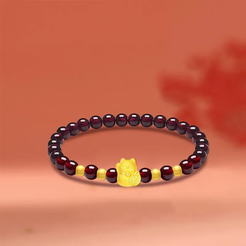HAPPY BEAN Gold Bracelet Women's-3