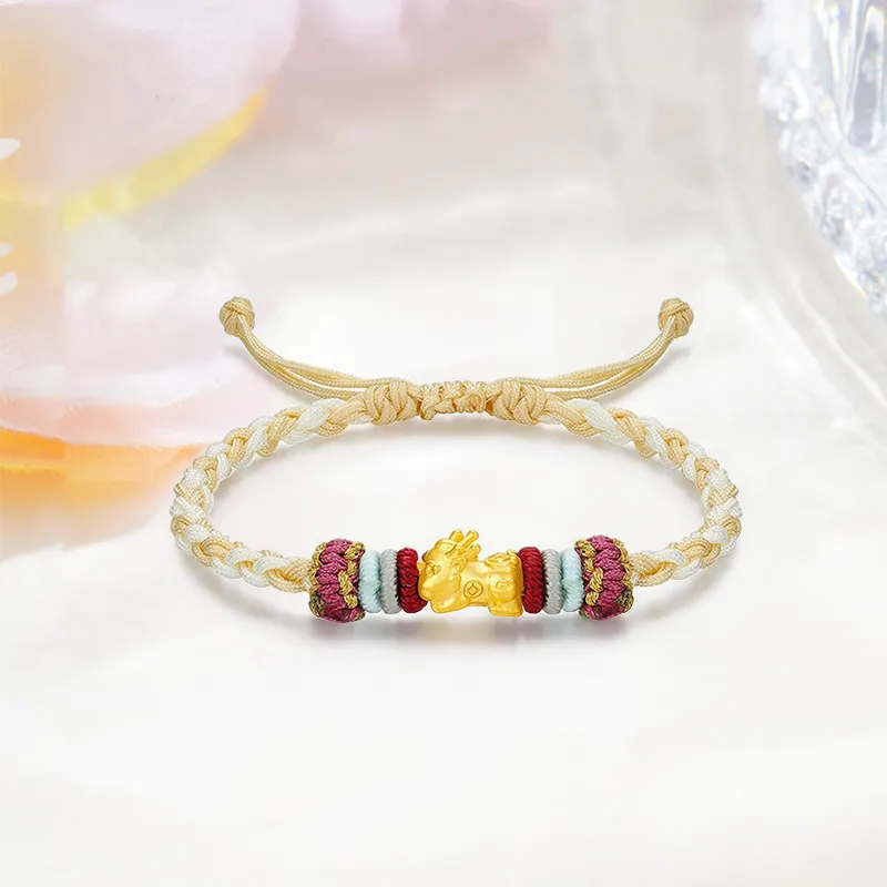 HAPPY BEAN Gold Bracelet Unisex-4