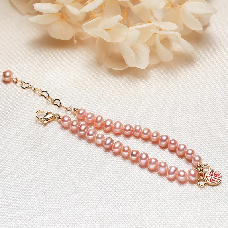 HAPPY BEAN Freshwater Pearl Bracelets Women's-2