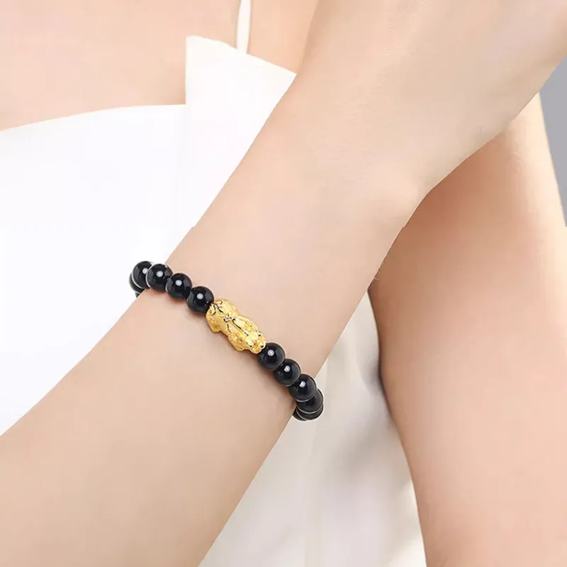 HAPPY BEAN Gold Bracelet Unisex-1