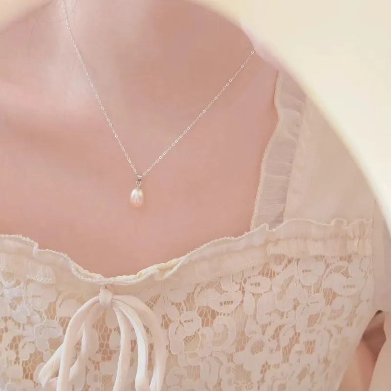 HAPPY BEAN Pearl Necklaces Women's-7